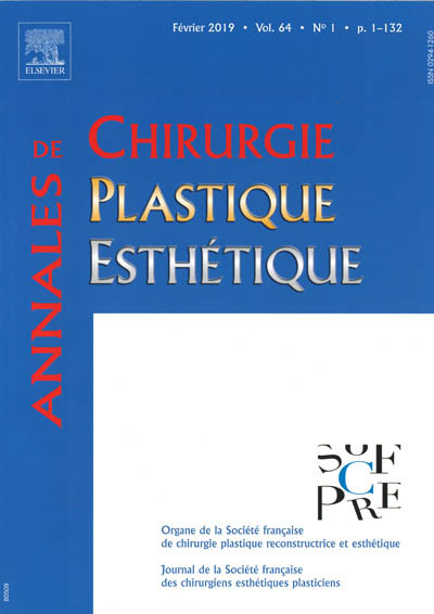 ANNALES DE CHIRURGIE PLASTIQUE ESTHETIQUE
