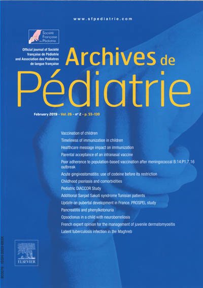 ARCHIVES DE PEDIATRIE