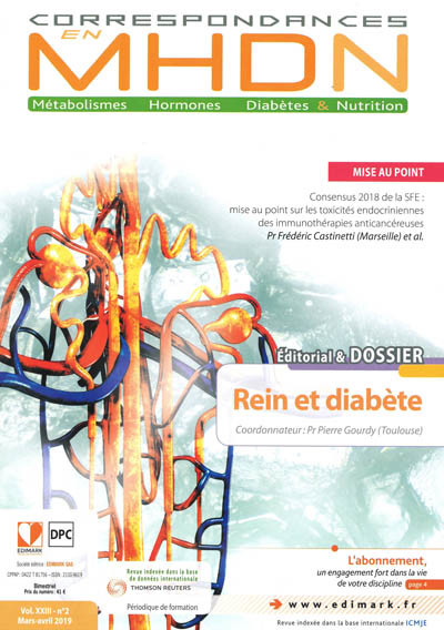 CORRESPONDANCES EN M H D N (Métabolismes Hormones Diabètes & Nutrition)