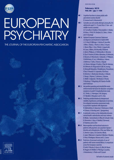 EUROPEAN PSYCHIATRY