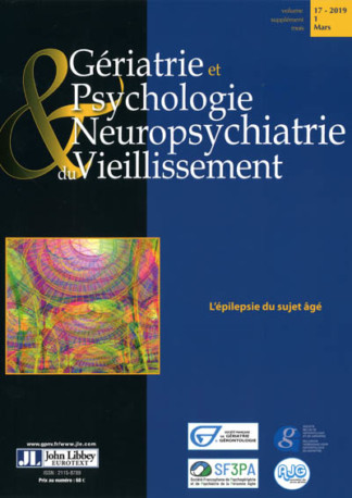 GERIATRIE ET PSYCHOLOGIE NEUROPSYCHIATRIE DU VIEILLISSEMENT