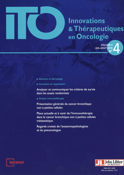 INNOVATIONS & THERAPEUTIQUES EN ONCOLOGIE