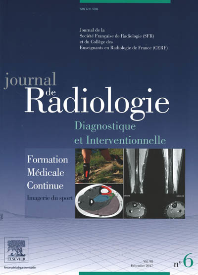 JOURNAL DE RADIOLOGIE diagnostique et interventionnelle