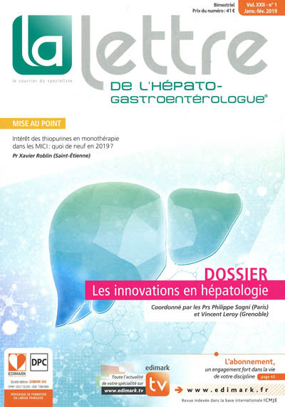 LETTRE DE L'HEPATO-GASTROENTEROLOGUE (LA)