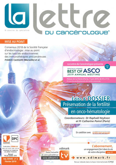 LETTRE DU CANCEROLOGUE (LA)