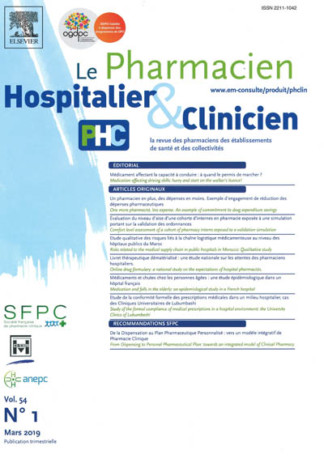 PHARMACIEN HOSPITALIER & CLINICIEN (LE)