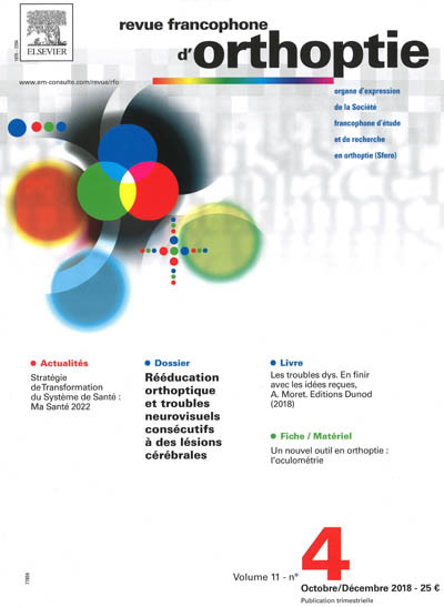 REVUE FRANCOPHONE D'ORTHOPTIE