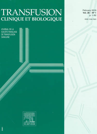 TRANSFUSION CLINIQUE ET BIOLOGIQUE